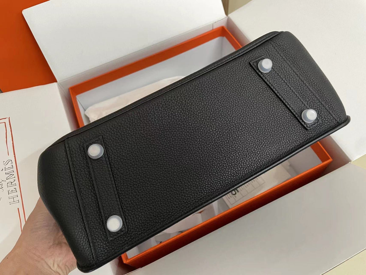 Hermès Birkin 30 Sellier en Désordre Black Togo and Swift Palladium Hardware