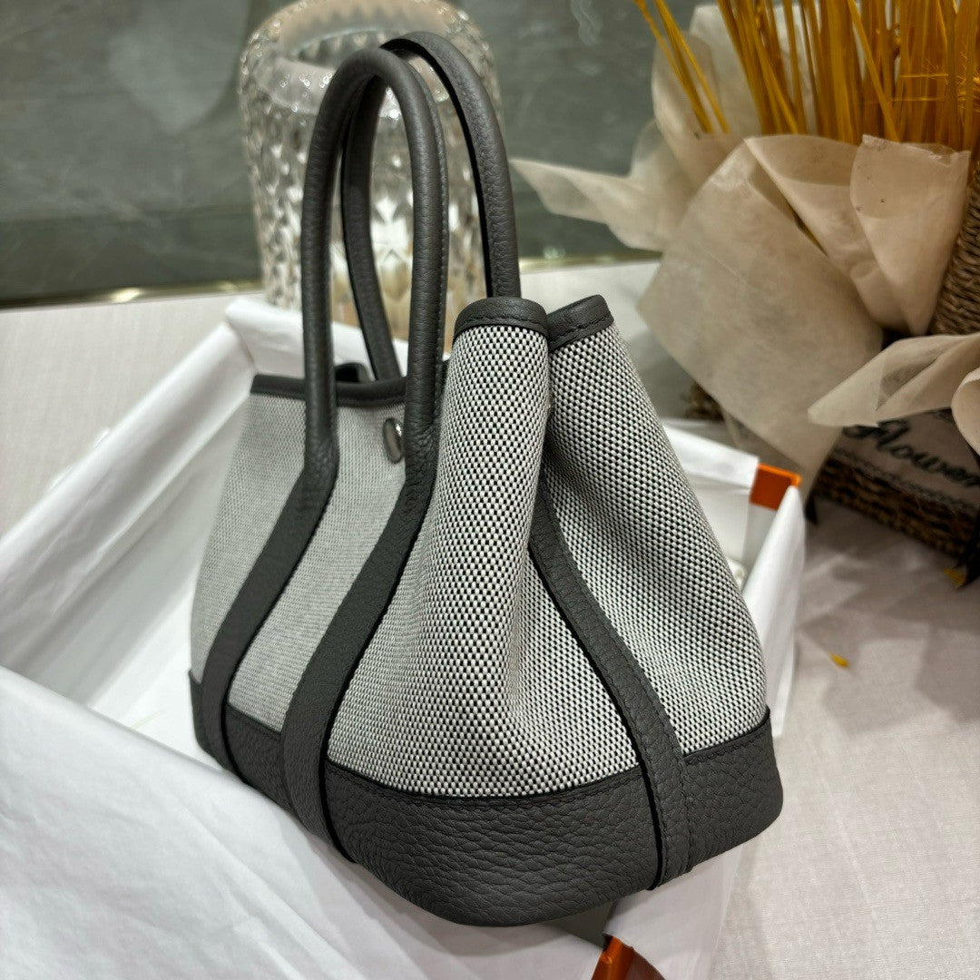 HERMÈS GARDEN PARTY MINI TOTE GREY Hermes