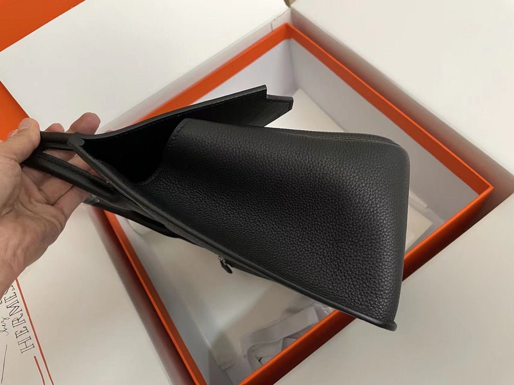 Hermès Birkin 30 Sellier en Désordre Black Togo and Swift Palladium Hardware