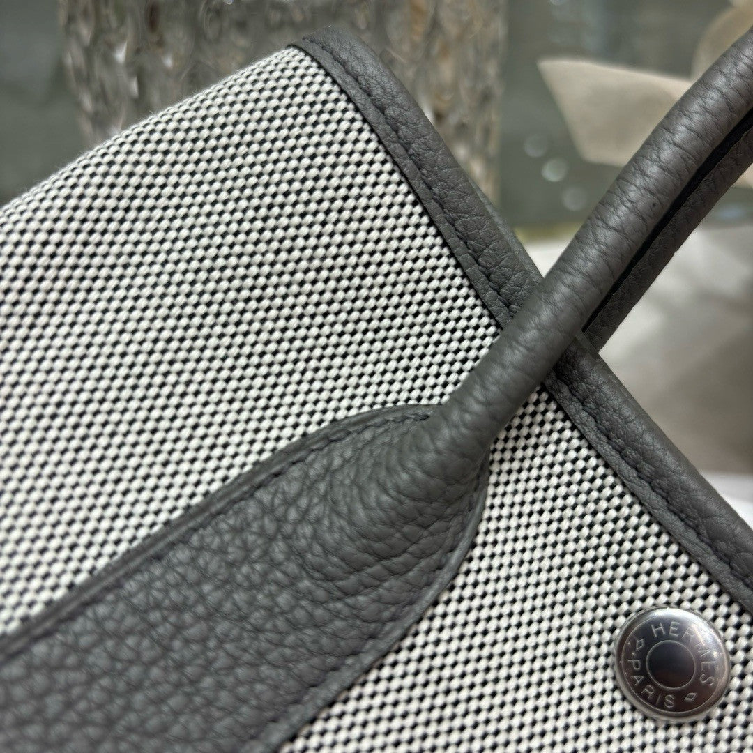 HERMÈS GARDEN PARTY MINI TOTE GREY Hermes