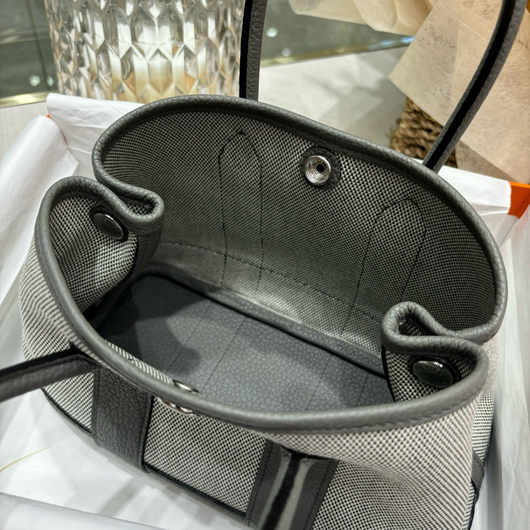 HERMÈS GARDEN PARTY MINI TOTE GREY Hermes