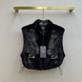 Fendi Black mink gilet