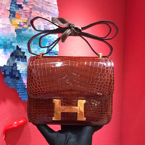 Hermes 31 Miel Constance 18 Crocodile Porosus