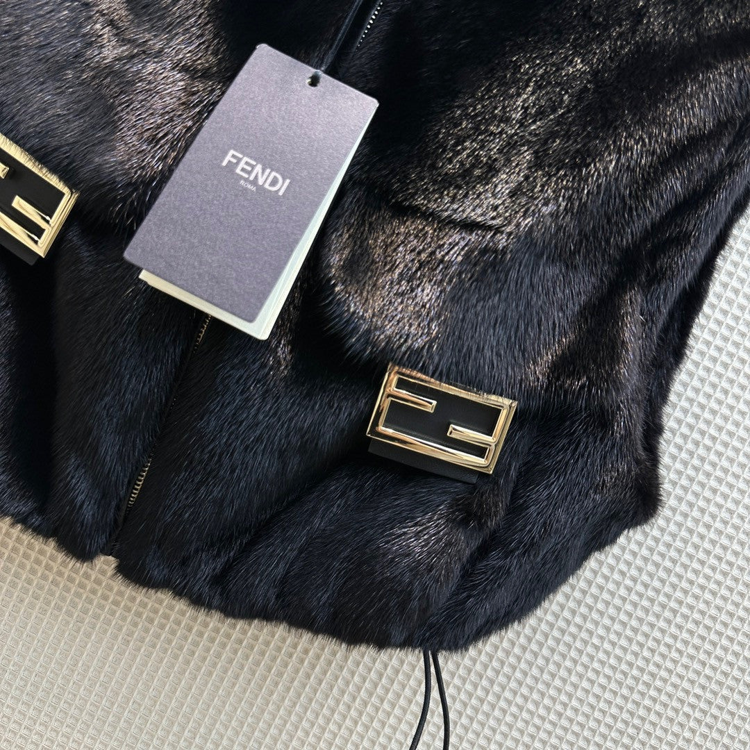 Fendi Black mink gilet