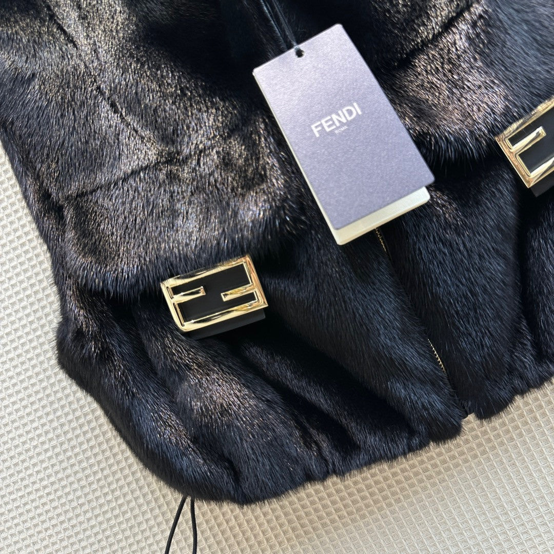 Fendi Black mink gilet