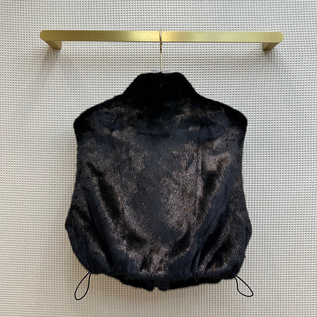 Fendi Black mink gilet
