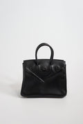 Hermes Mini Shadow Birkin 25 Bag Black Evercalf Limited Edition