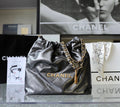 CHANEL 22 HANDBAG Ruthenium Small AW 2022