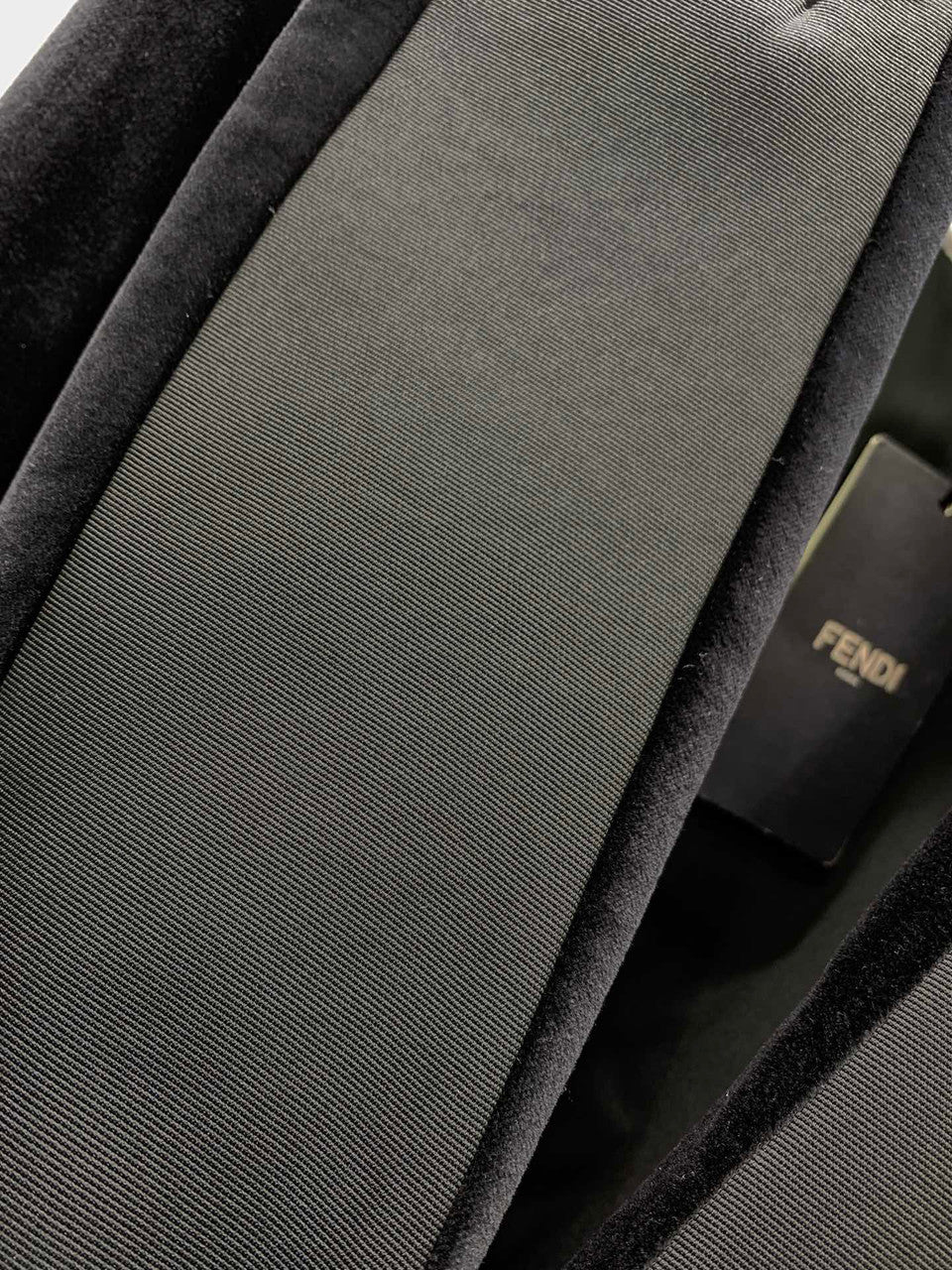Fendi Tuxedo Velvet Jacket with Belt