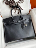 Hermes So Black Birkin 35 Box Calf