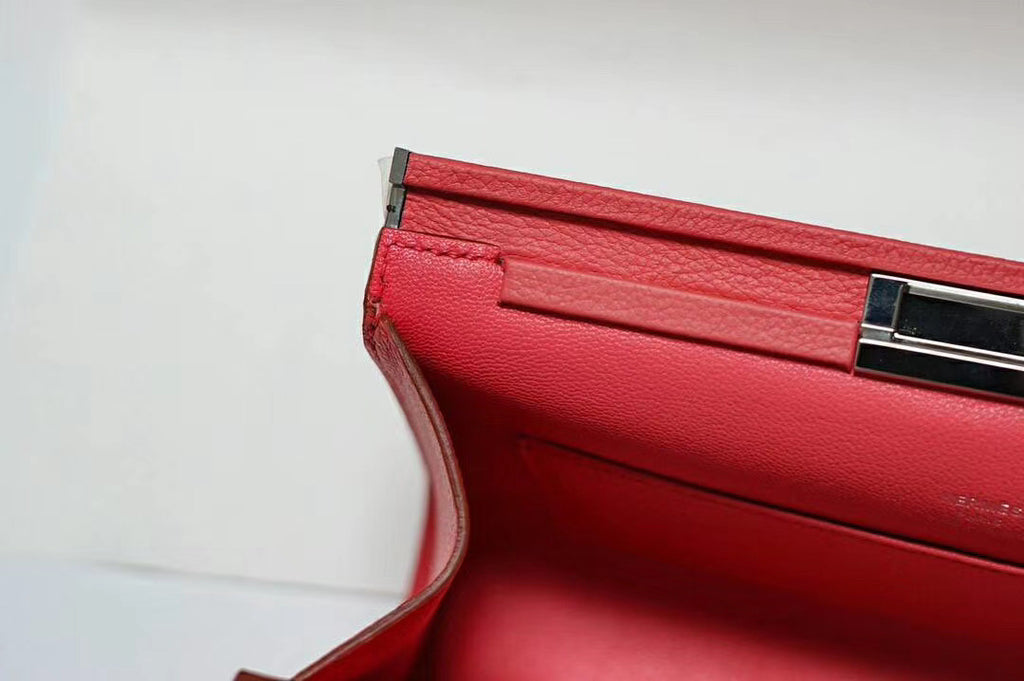 Hermes Clic-H 21 bag 8W Rose Azalee Evercolor calfskin  with Palladium hardwares