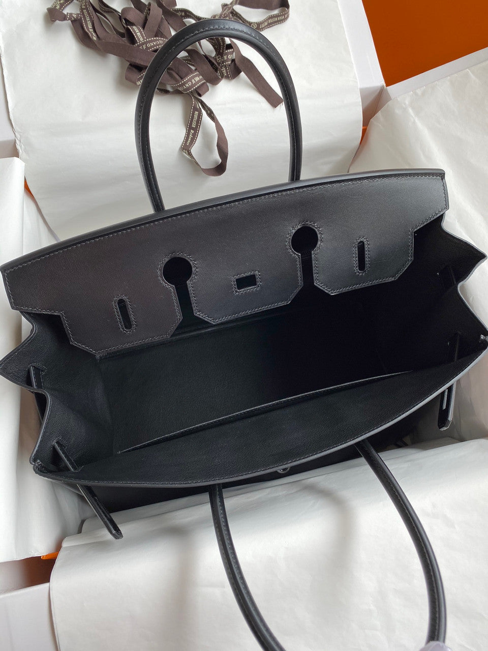 Hermes So Black Birkin 35 Box Calf