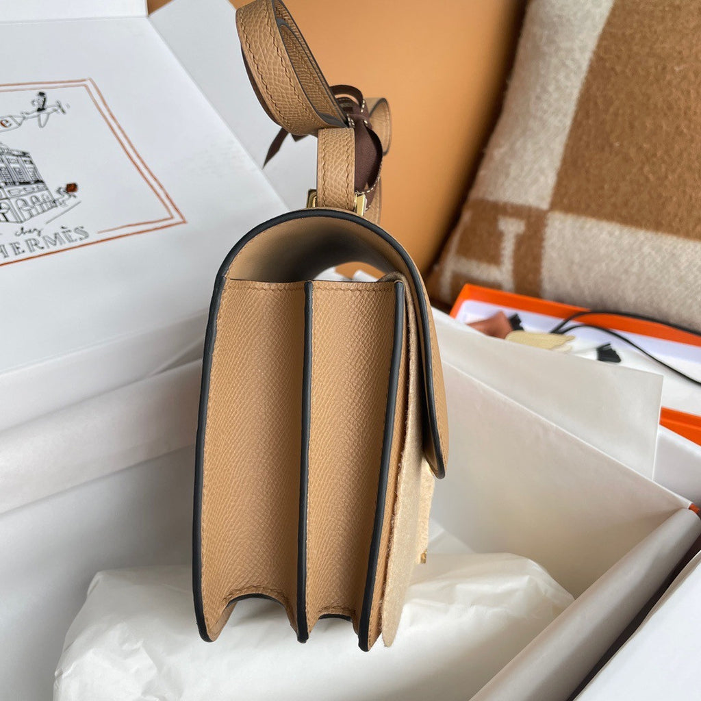 Hermes Chai Constance 19cm Epsom Gold Hardware