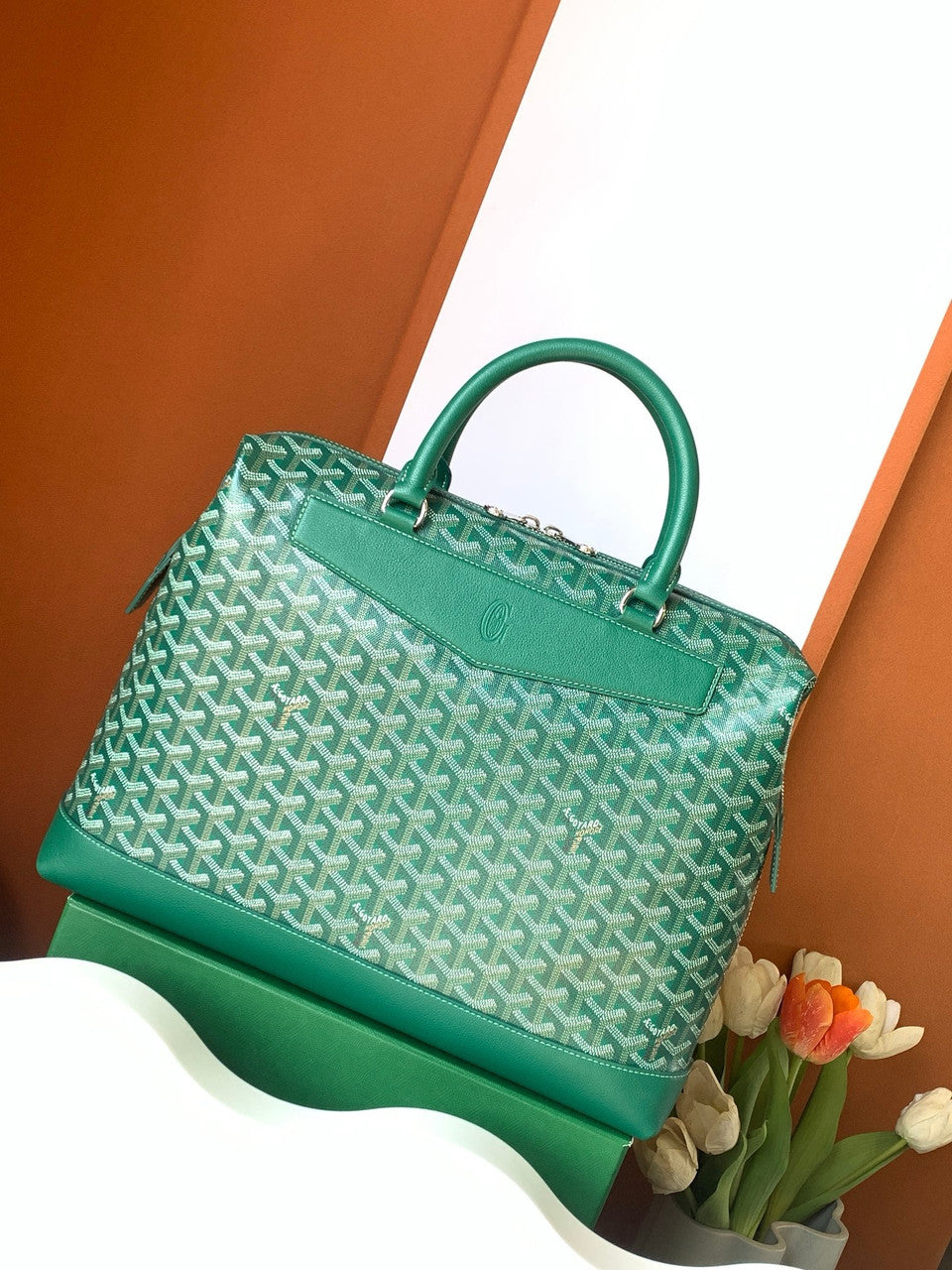 Goyard Cisalpin Document Case Green Goyard