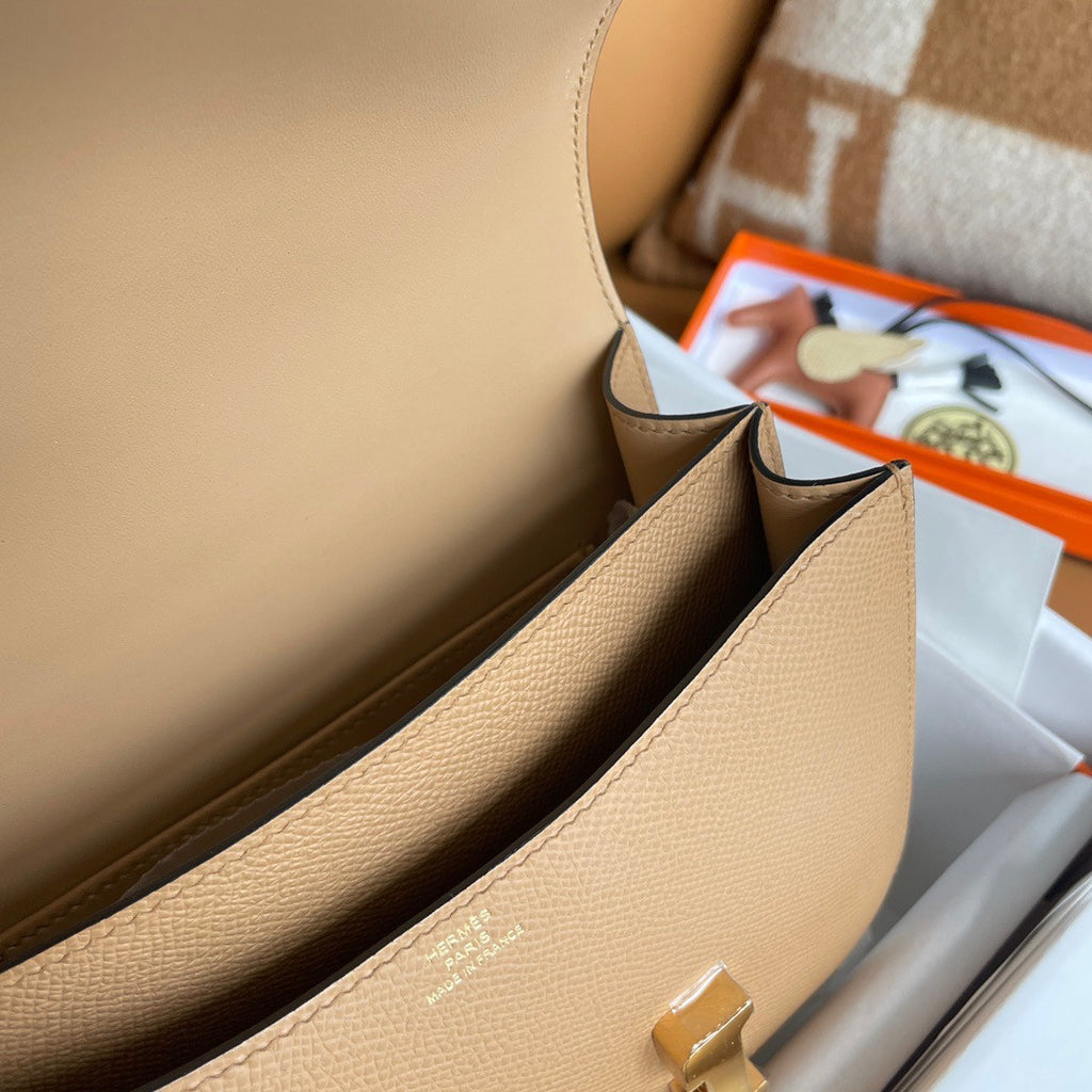 Hermes Chai Constance 19cm Epsom Gold Hardware