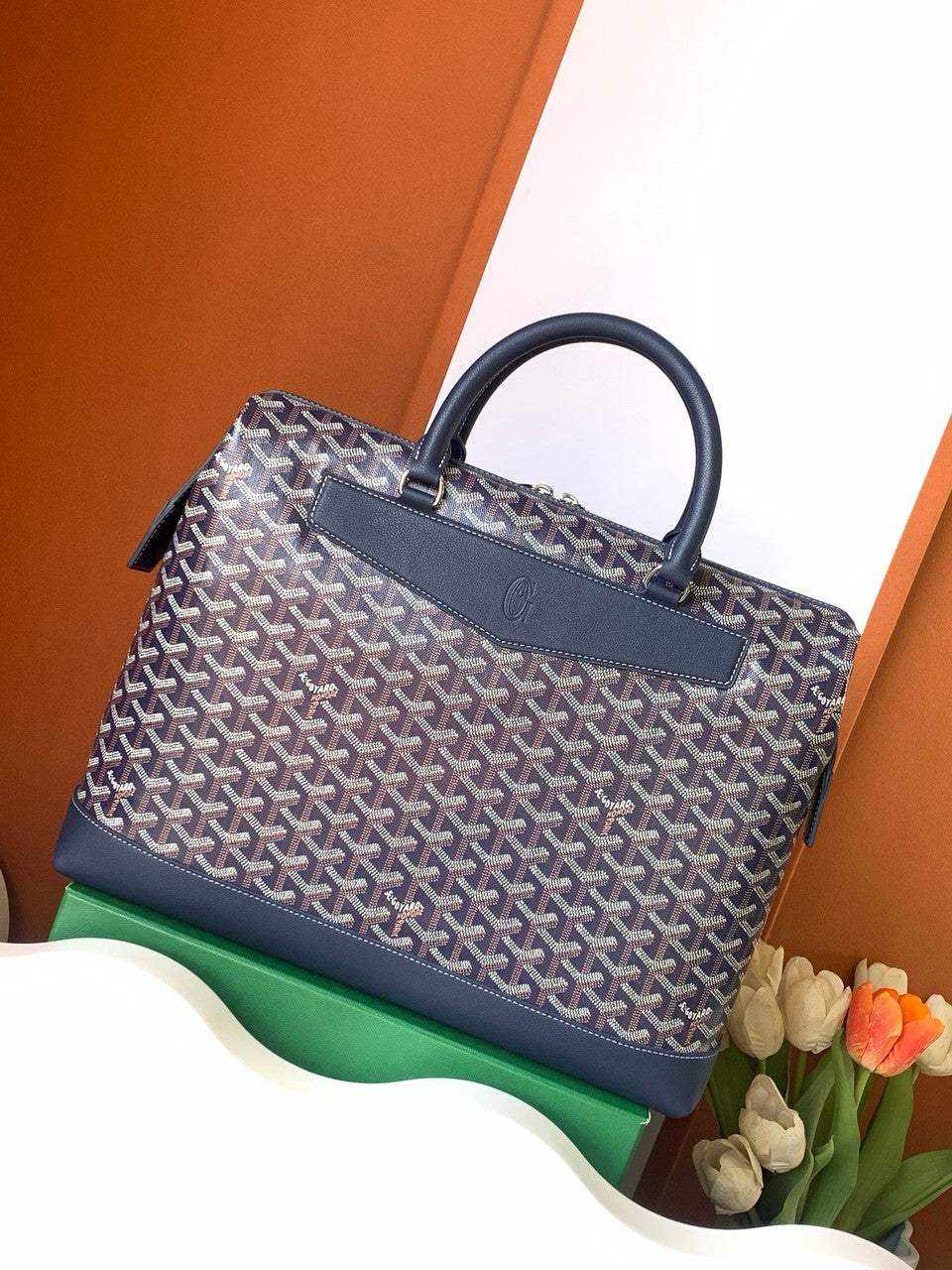 Goyard Cisalpin Document Case Blue Goyard