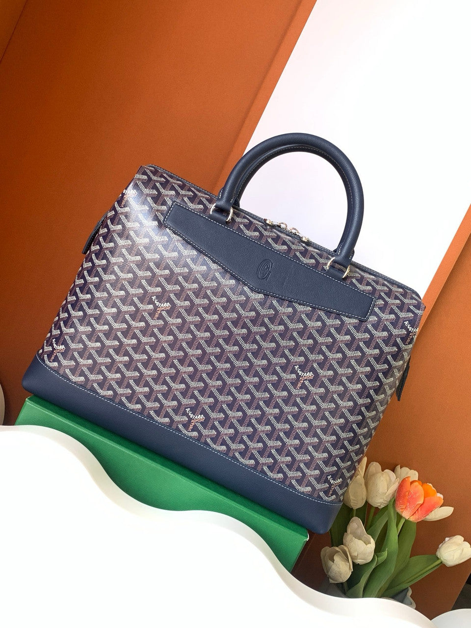 Goyard Cisalpin Document Case Blue Goyard