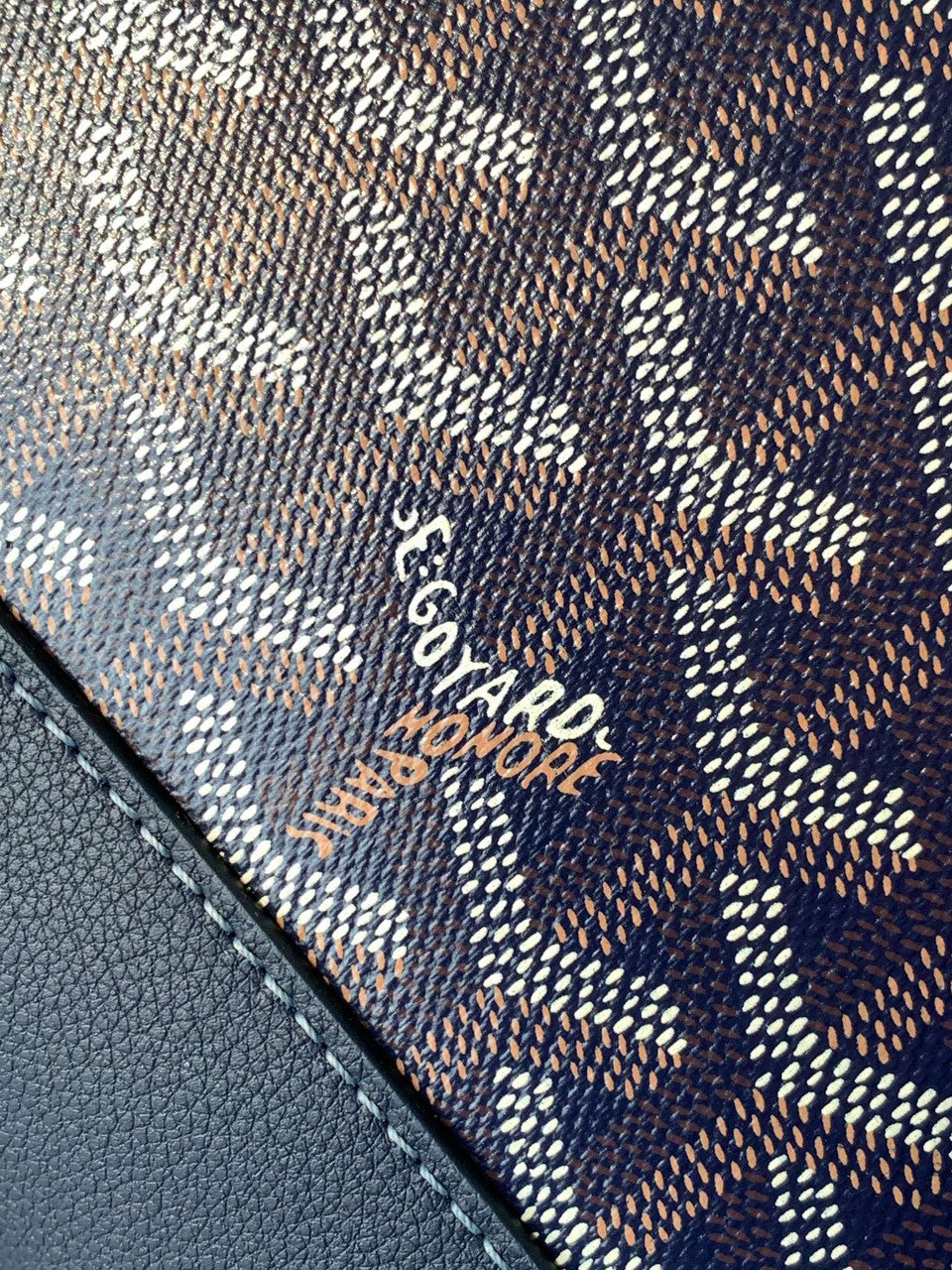 Goyard Cisalpin Document Case Blue Goyard