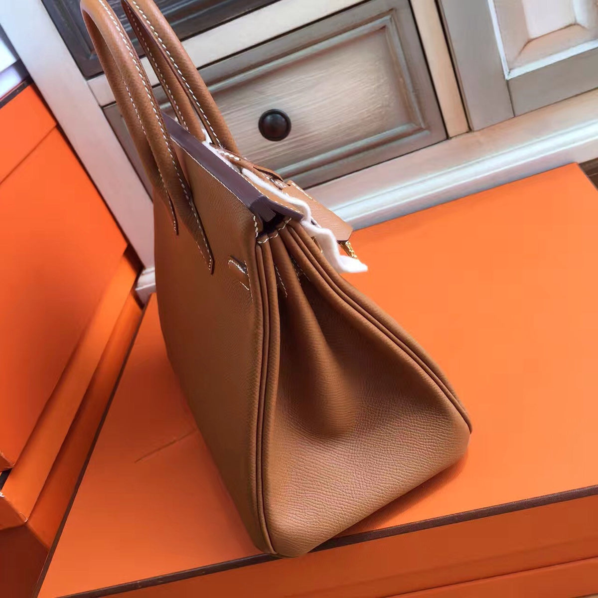 Hermes Gold Birkin 25cm Epsom Gold Hardware