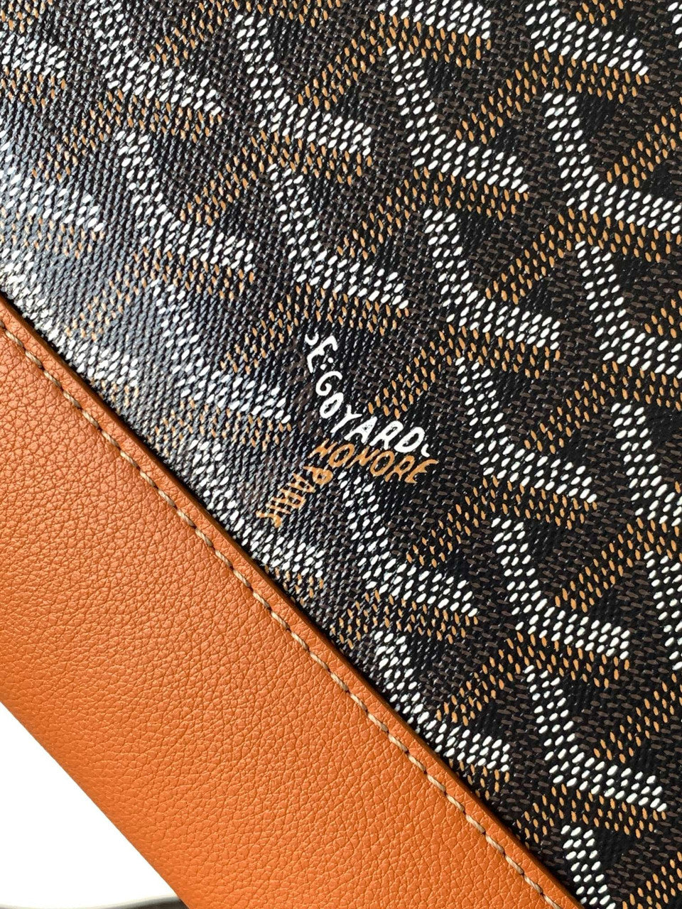 Goyard Cisalpin Document Case Black & Tan Goyard