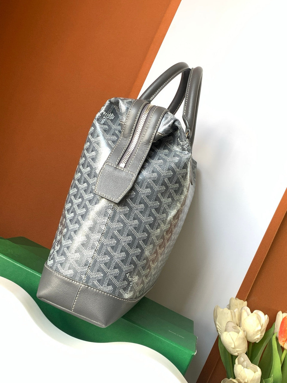Goyard Cisalpin Document Case Grey Goyard