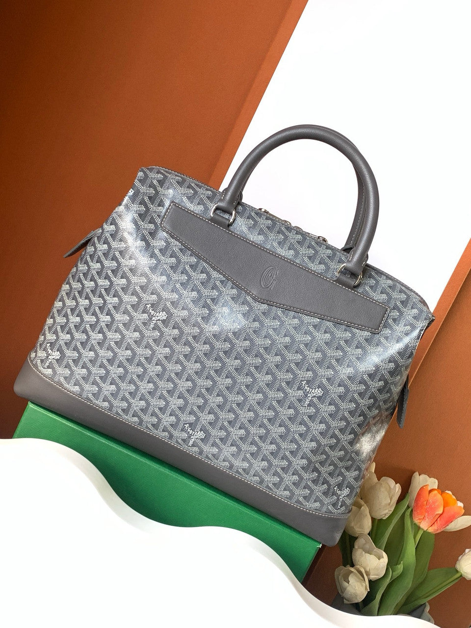 Goyard Cisalpin Document Case Grey Goyard