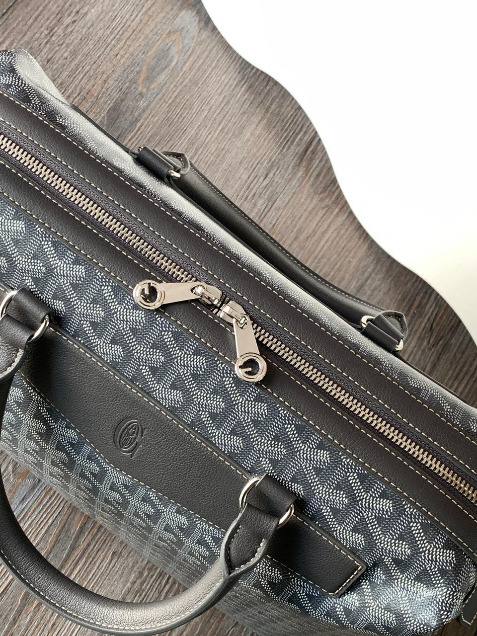 Goyard Cisalpin Document Case Grey Goyard