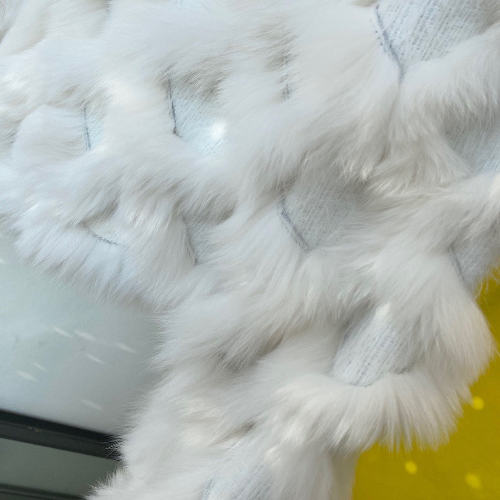 Fendi Bomber jacket White fox fur jacket