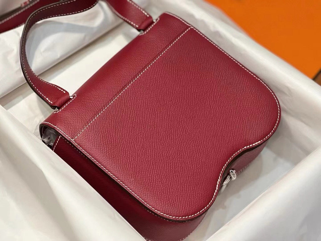 Hermès Ruby Epsom Della Cavalleria Elan Bag Palladium Hardware