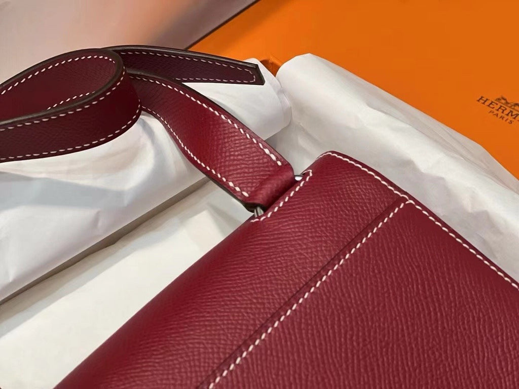 Hermès Ruby Epsom Della Cavalleria Elan Bag Palladium Hardware