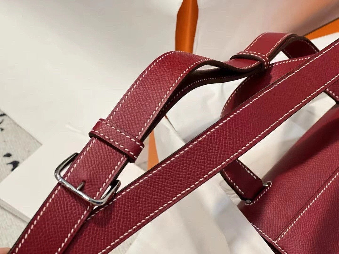 Hermès Ruby Epsom Della Cavalleria Elan Bag Palladium Hardware