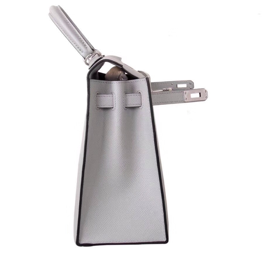 Hermès Gris Mouette Kelly 28 Epsom Palladium Hardware