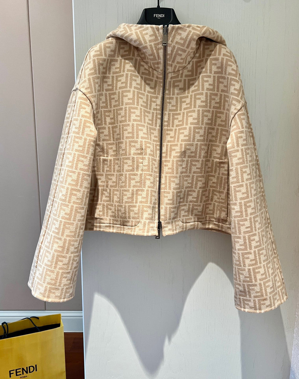 Fendi Double-Sides Beige wool jacket