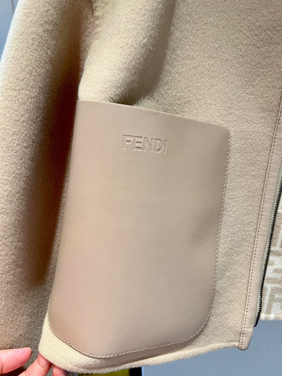 Fendi Double-Sides Beige wool jacket