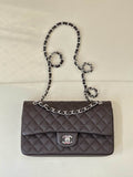 Chanel FALL-WINTER 2024/25 PRE-COLLECTION   CLASSIC 11.12 HANDBAG GREY WITH SILVER HARDWARE Chanel