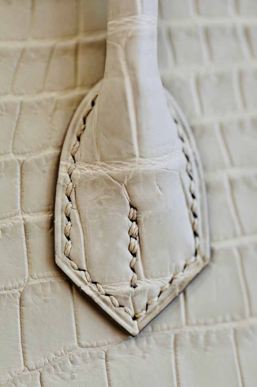 Hermes Craie Birkin Bag 25cm  Niloticus Crocodile Gold Hardware