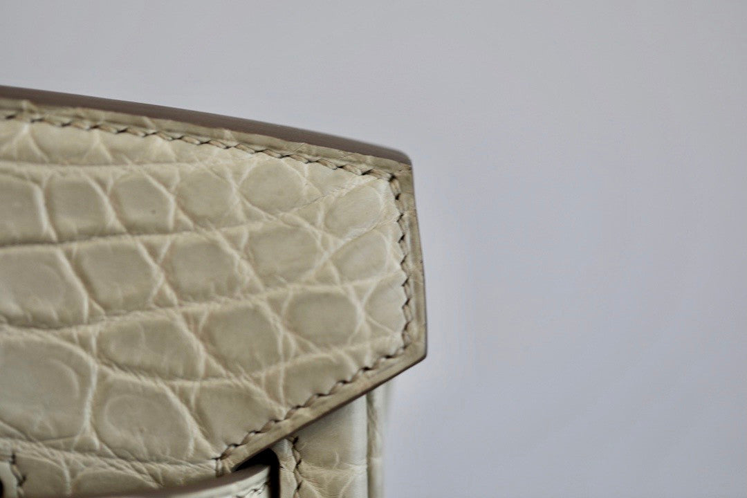 Hermes Craie Birkin Bag 25cm  Niloticus Crocodile Gold Hardware