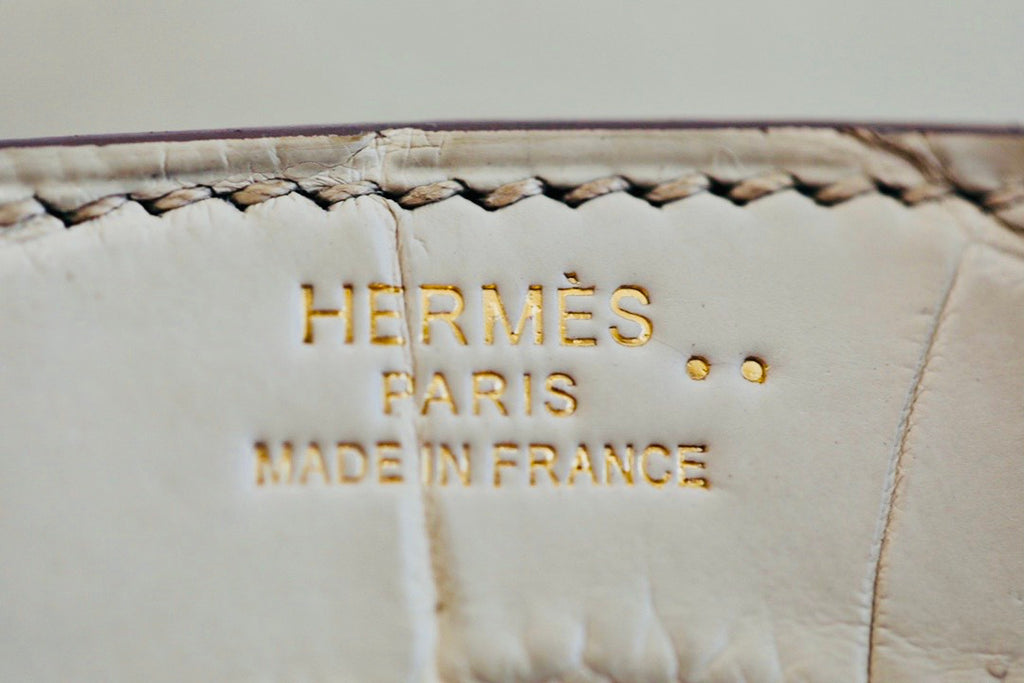 Hermes Craie Birkin Bag 25cm  Niloticus Crocodile Gold Hardware