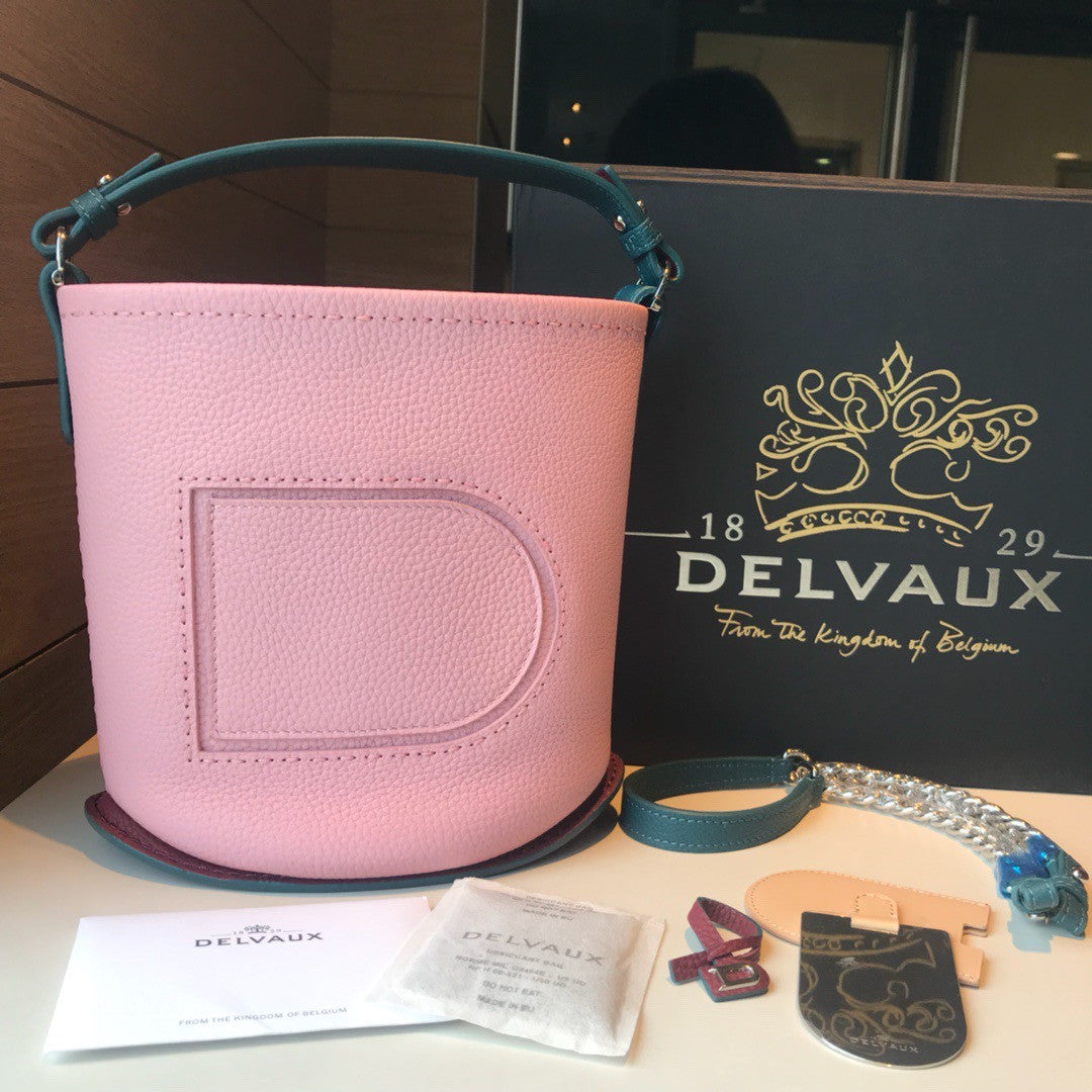 Delvaux Pin Mini Bucket Hibiscus