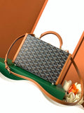 Goyard Grand Hotel Trunk Bag Black & Tan Goyard