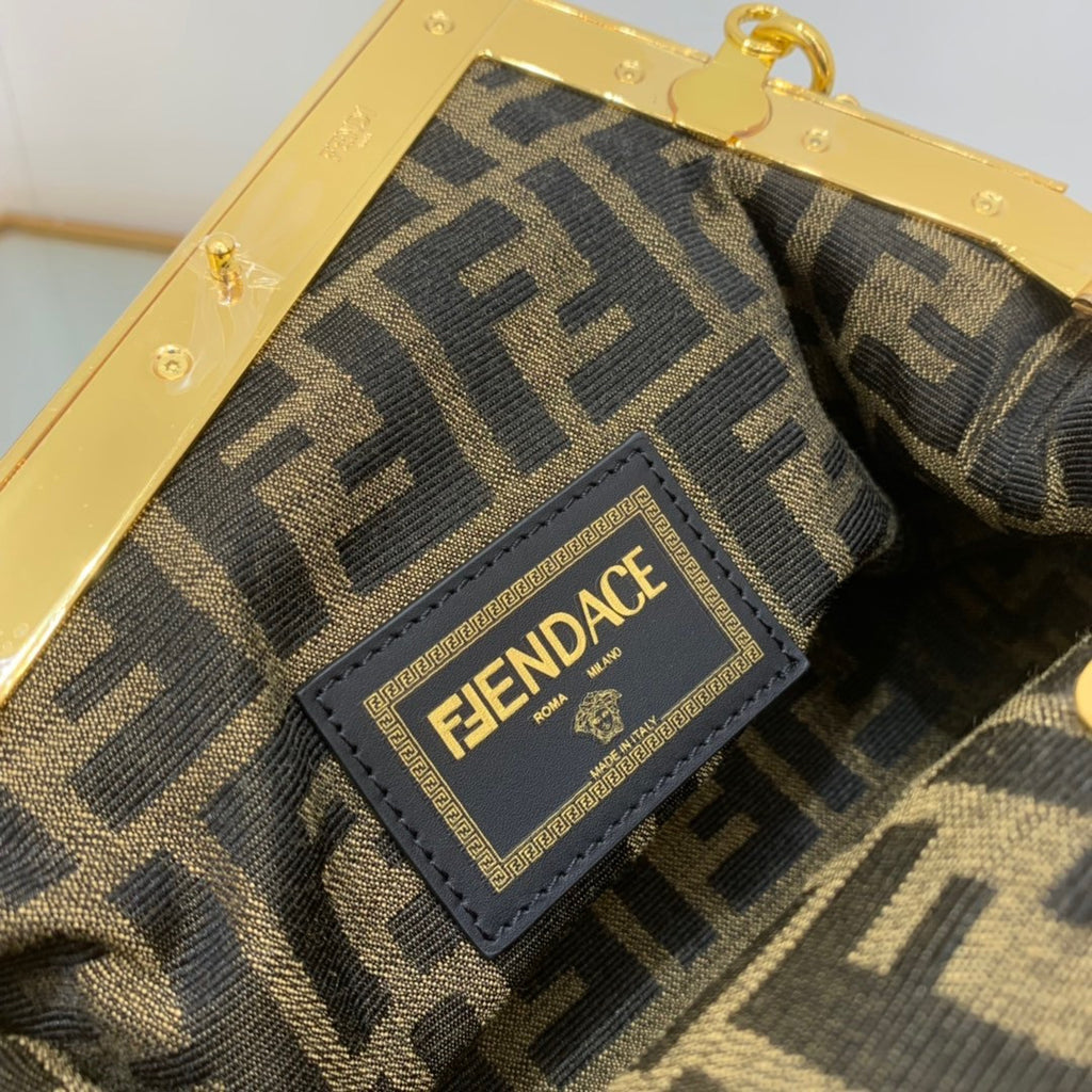 Fendi First Small Fendace bag in multicolour silk print