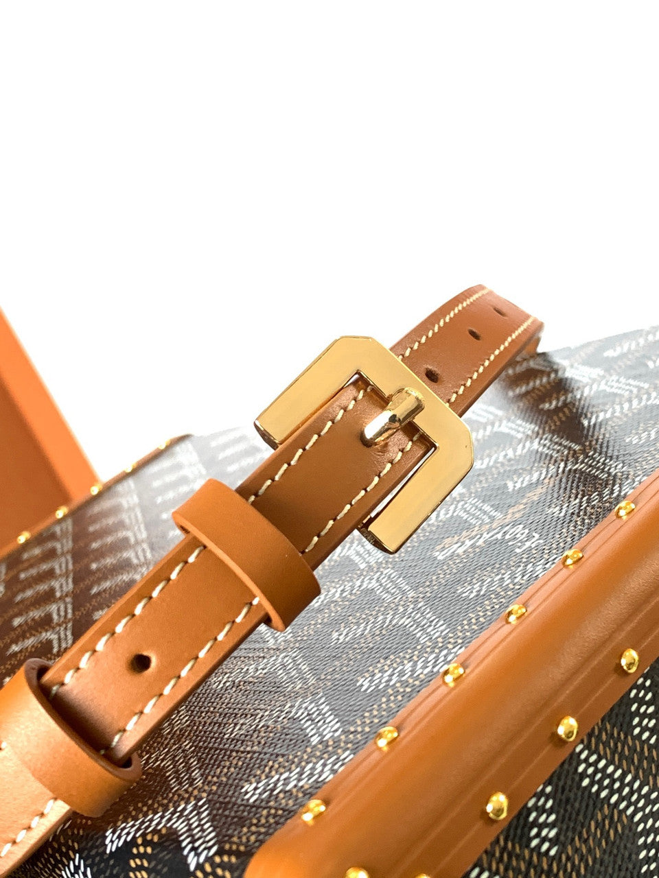 Goyard Grand Hotel Trunk Bag Black & Tan Goyard