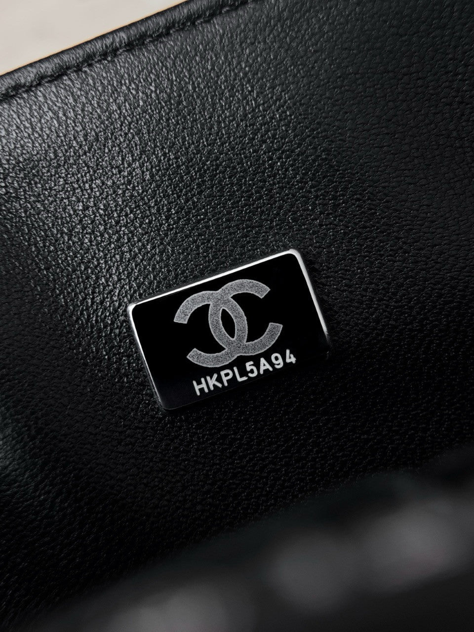 CHANEL So Black Lambskin Leather Classic Double Flap 2.55 Shoulder Bag