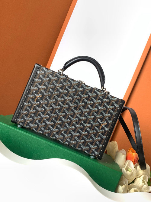 Goyard Grand Hotel Trunk Bag Black Goyard