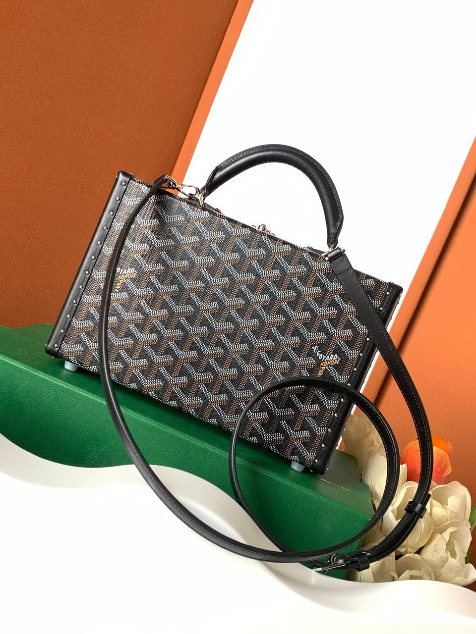 Goyard Grand Hotel Trunk Bag Black Goyard