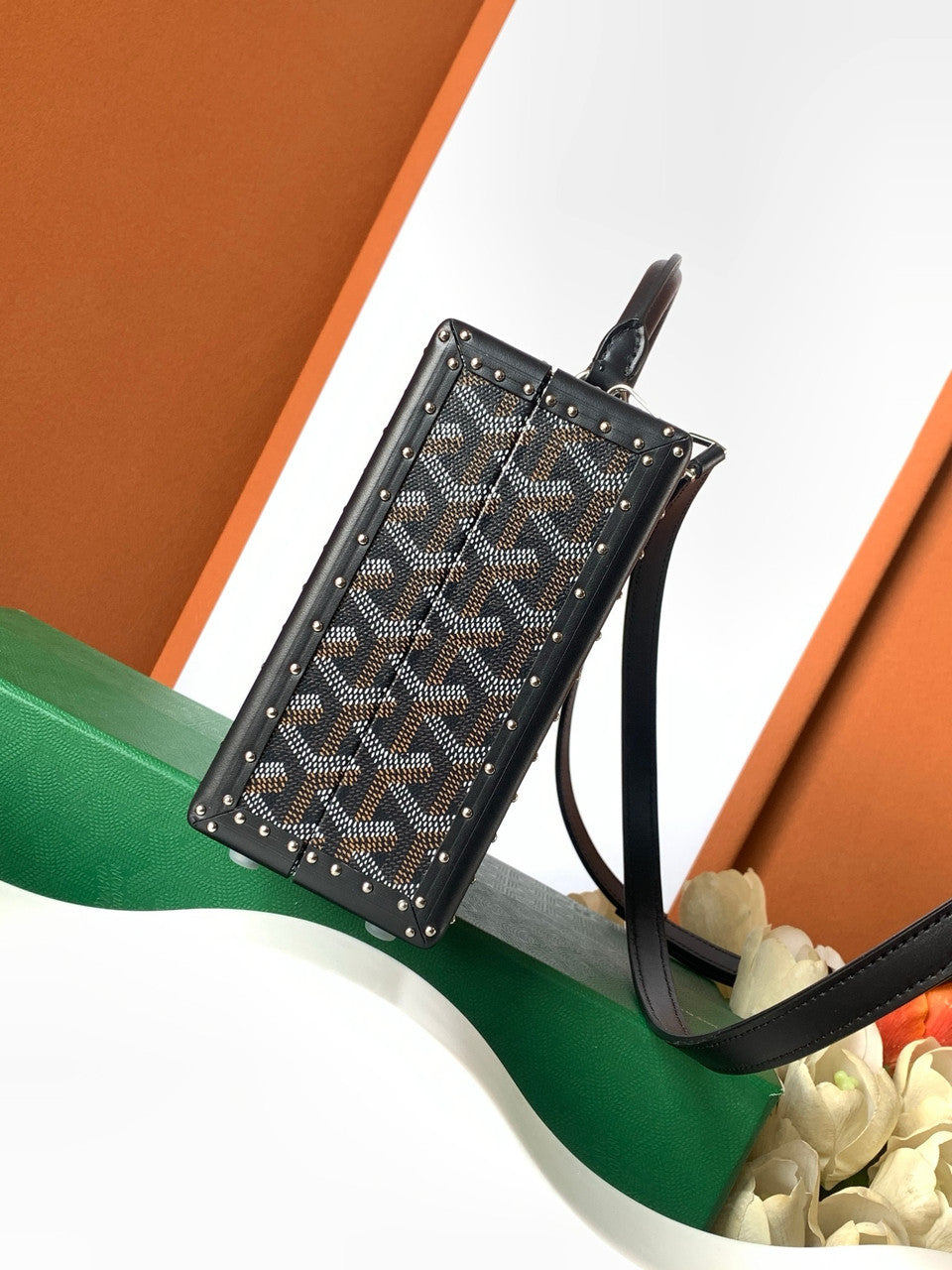 Goyard Grand Hotel Trunk Bag Black Goyard