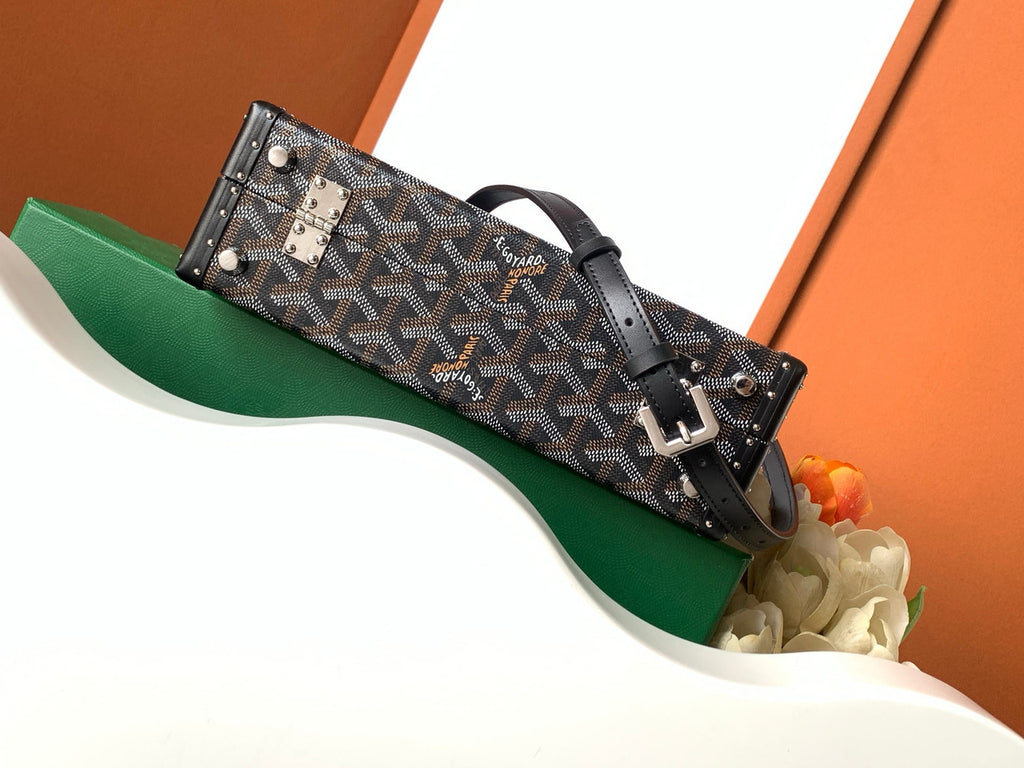 Goyard Grand Hotel Trunk Bag Black Goyard