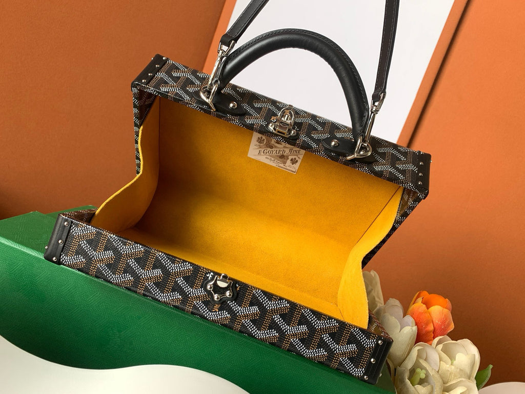 Goyard Grand Hotel Trunk Bag Black Goyard