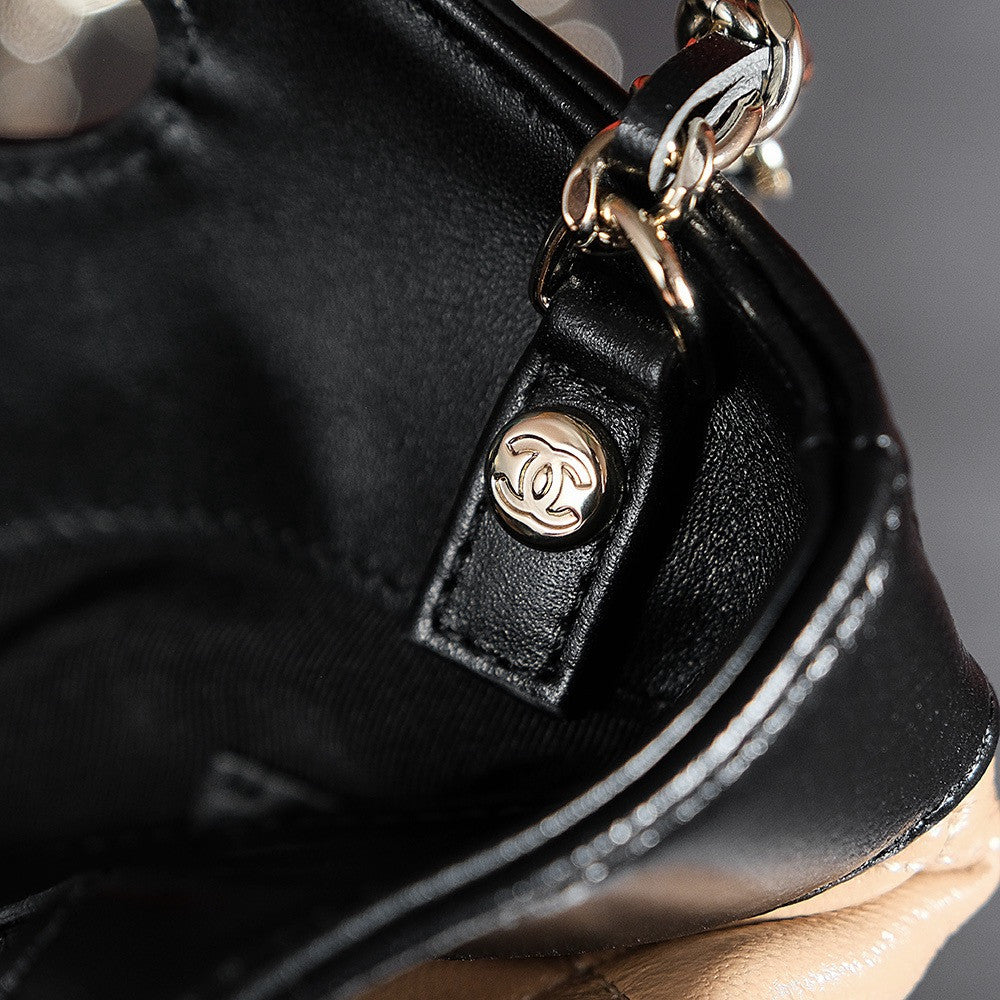 CHANEL 31 MINI SHOPPING BAG Dark Beige & Black