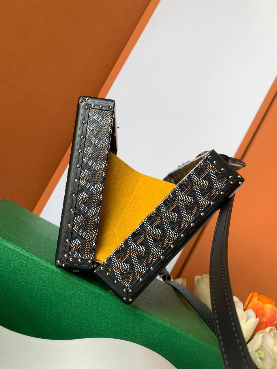 Goyard Grand Hotel Trunk Bag Black Goyard